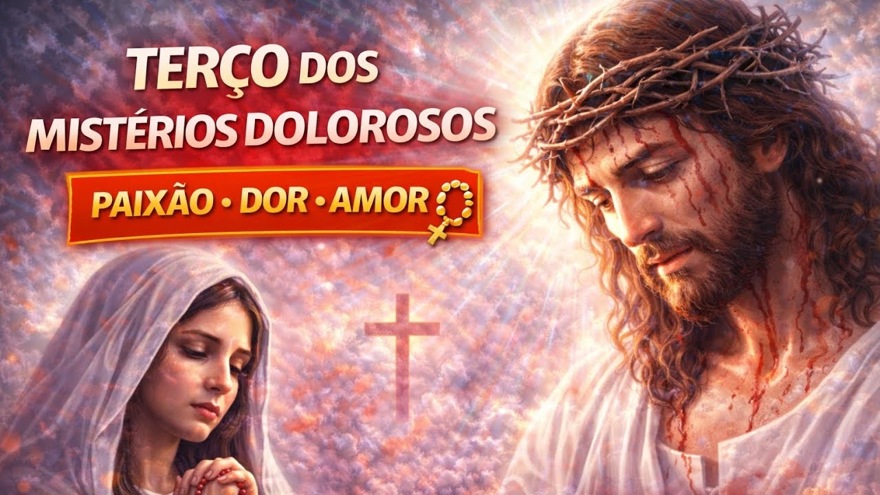 TERÇO DOS MISTÉRIOS DOLOROSOS 📿🙏 | Oração Forte para Momentos Difíceis | Paixão de Cristo