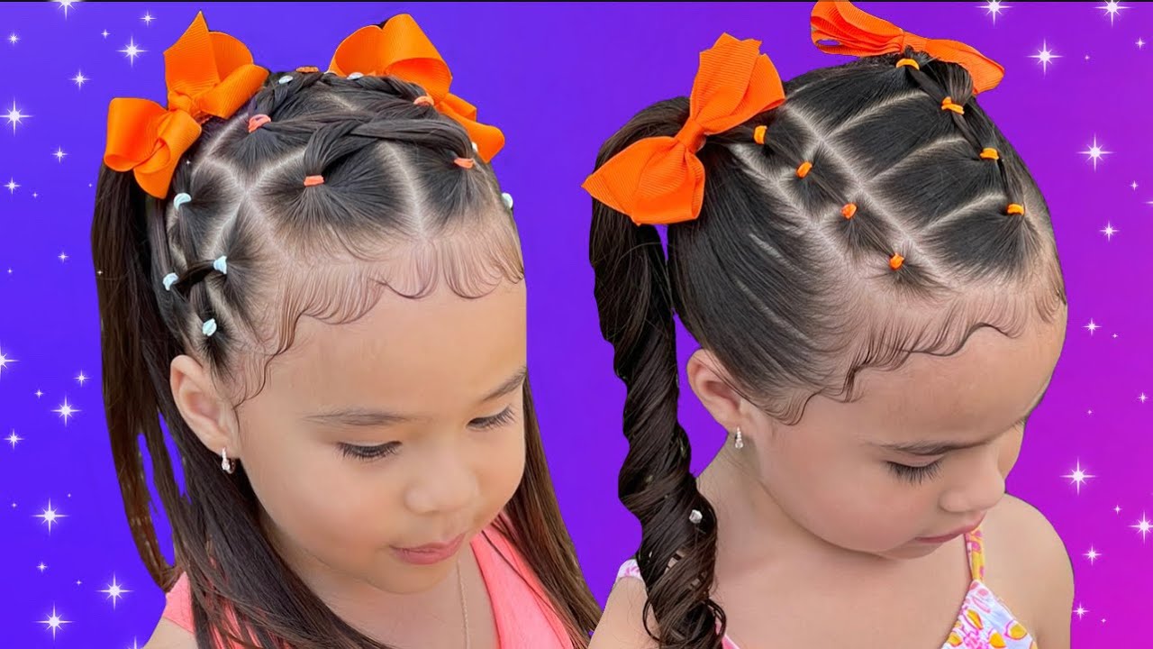 2 IDEAS DE PEINADOS PARA NIÑAS FÁCILES BONITOS Y RÁPIDOS