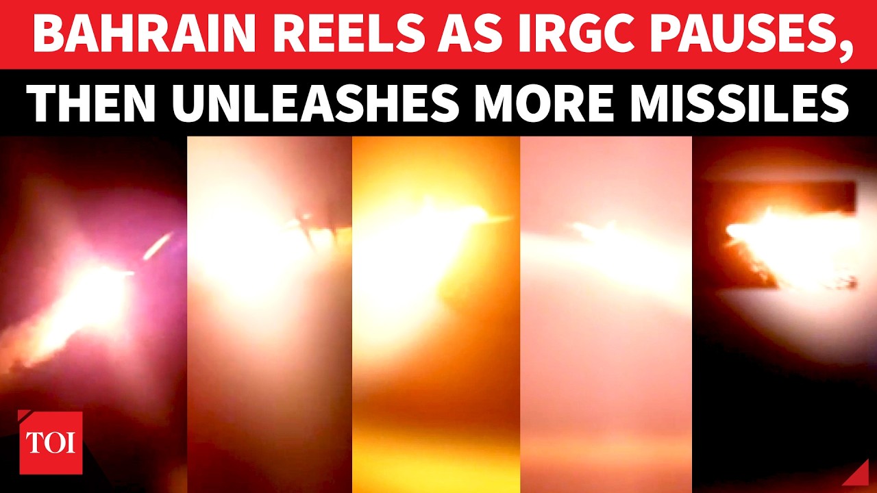 Bahrain Under Fire After Trump Bombing; IRGC Unleashes Wave After Wave of Missiles, Drones | Watch