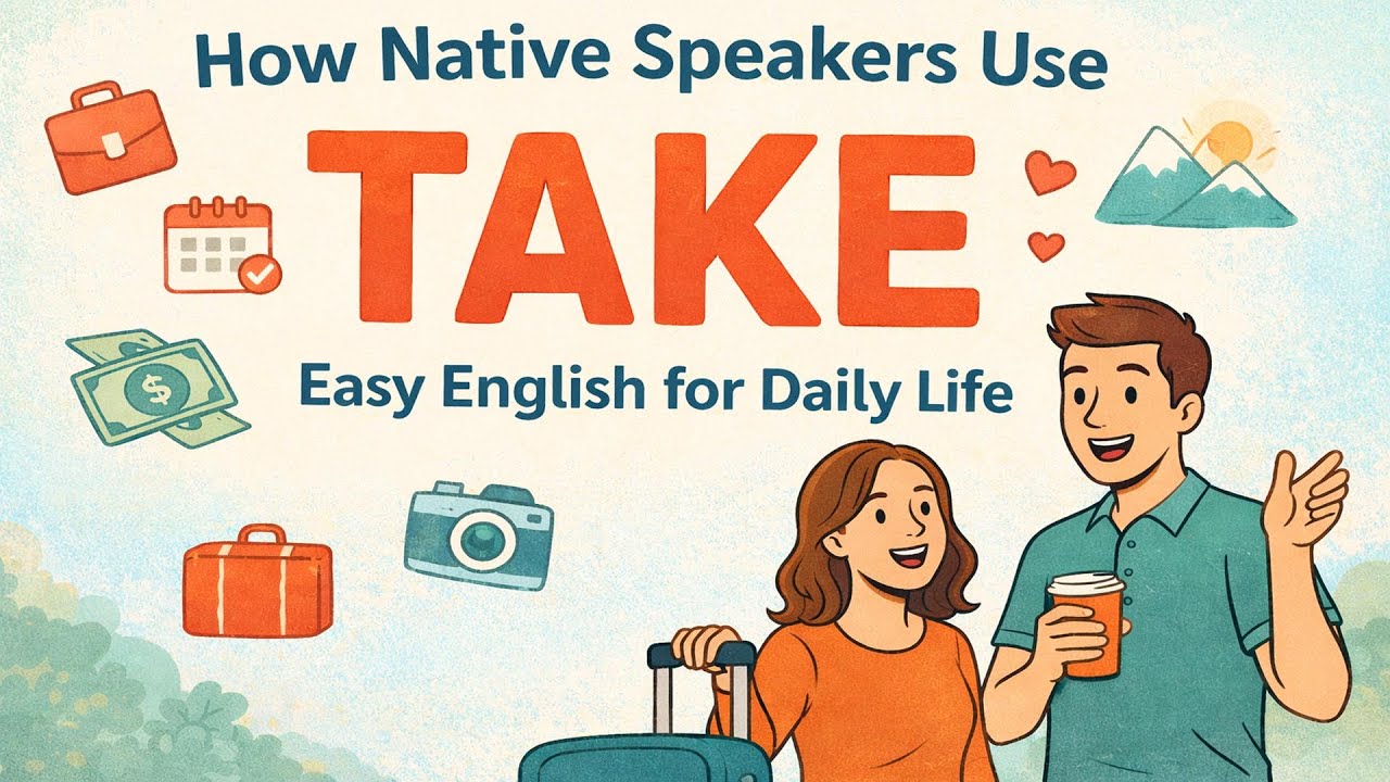 Как использовать слово «TAKE» в английском языке | Примеры из реальной жизни (медленный и простой...