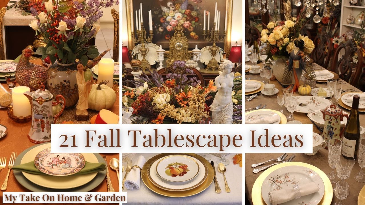 FALL TABLESCAPES 🍂 AUTUMN TABLESETTING IDEAS 🍁 My Take On Home & Garden