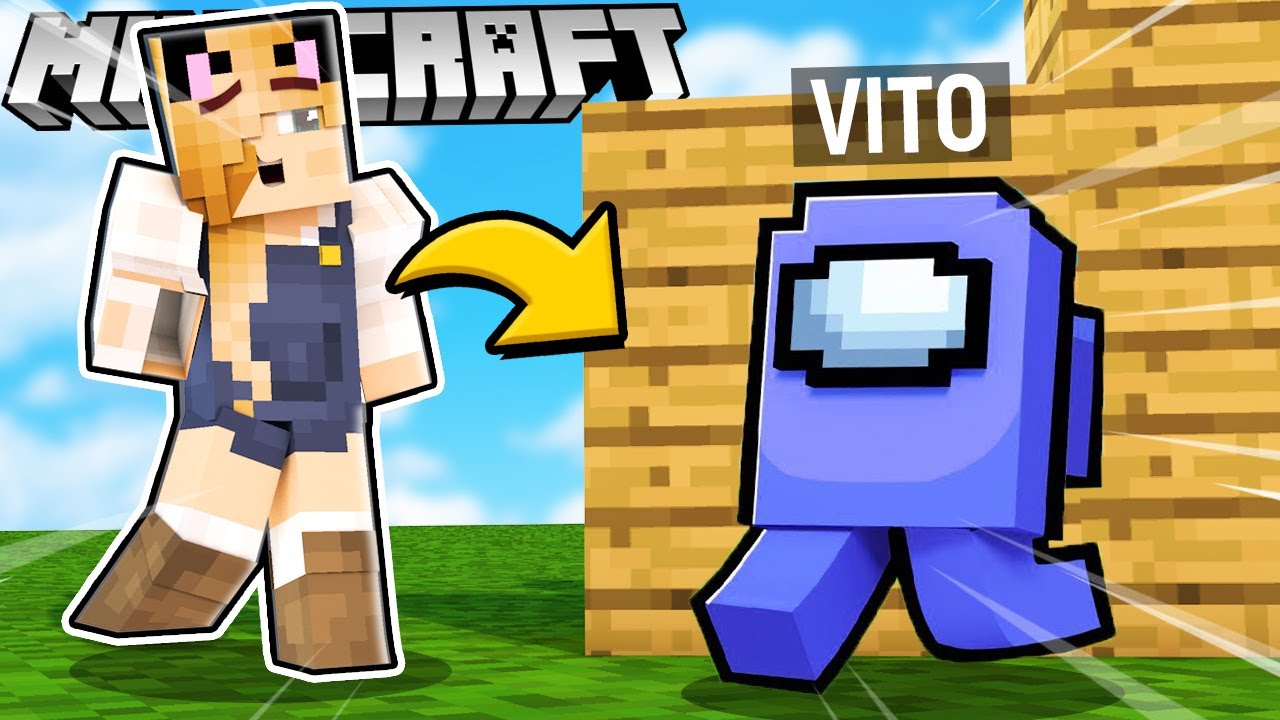AMONG US TROLL?! - ZABAWA W CHOWANEGO W MINECRAFT (Hide and Seek) | Vito vs Bella
