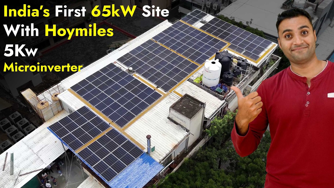 India’s First 65kW Site with Hoymiles MIT 5000 Microinverter | Complete Review & Installation