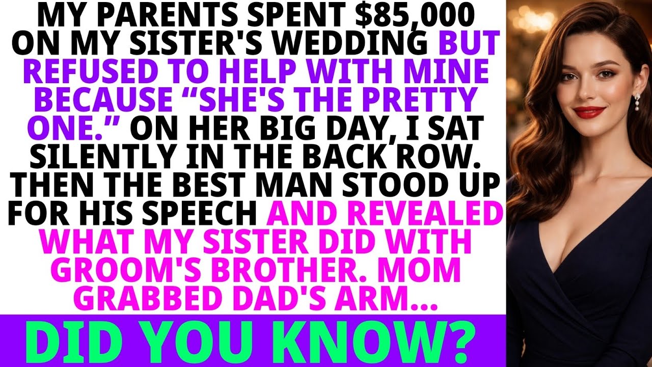 My Parents Called Me 'The Ugly One' And Spent $85K On My Sister's Wedding—Until The Speech