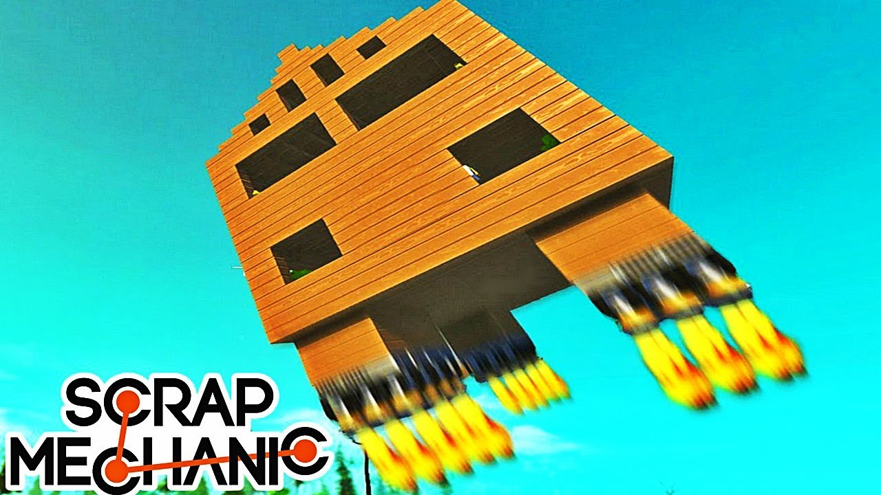 LES MEILLEURES MAISONS VOLANTES DE SCRAP MECHANIC !