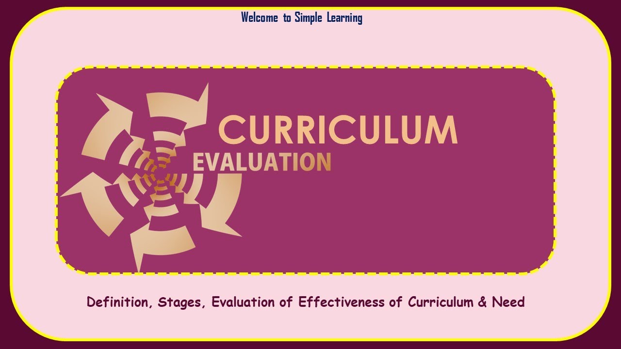 Curriculum Evaluation