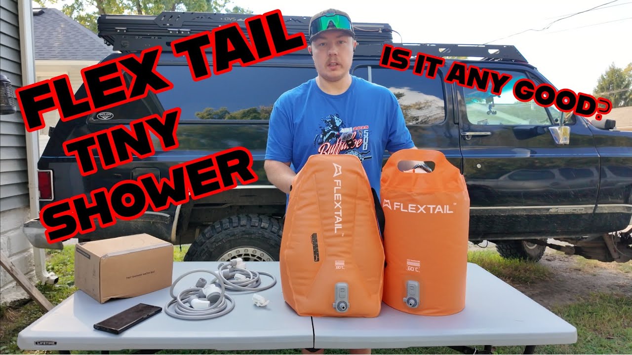 FlexTail Tiny Shower - Ultimate Minimalist Camping Shower?