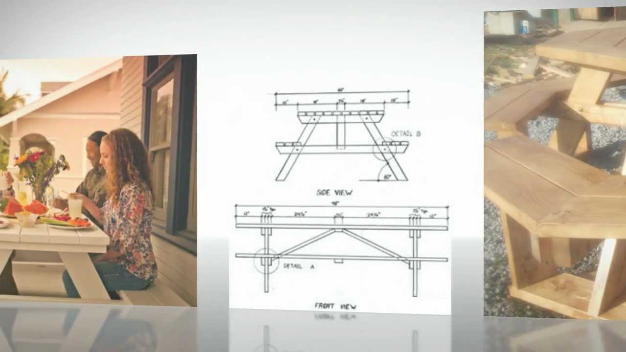 Picnic Table Plans - Designs For Picnic Tables