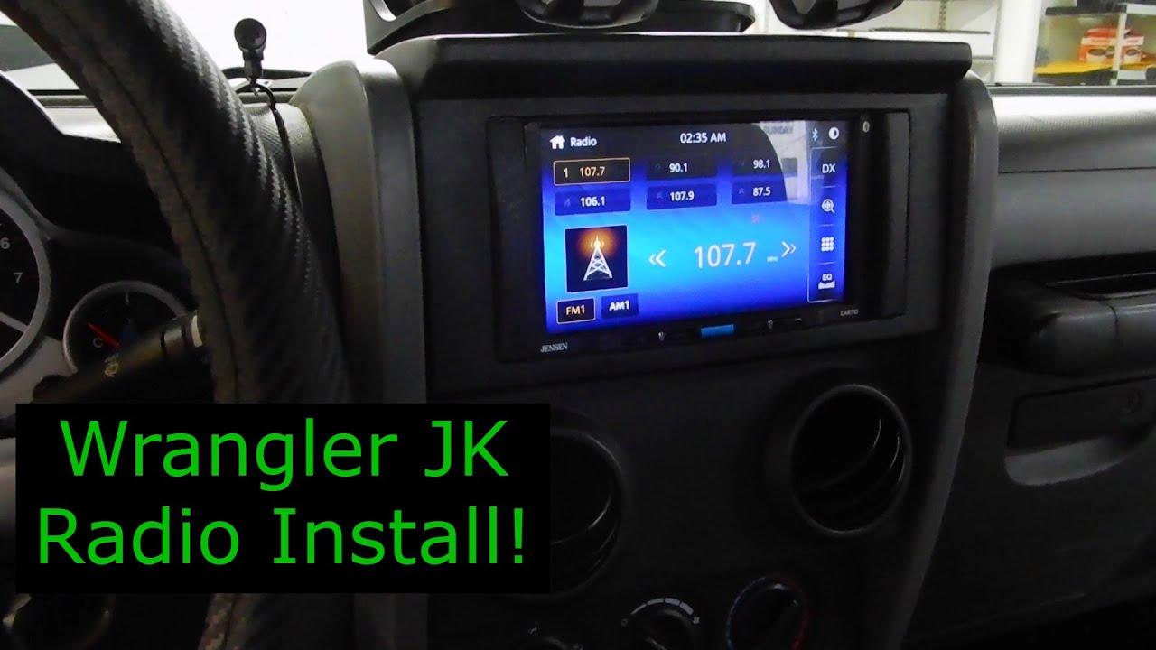 Установка магнитолы и динамиков на приборную панель! (Jeep Wrangler JK 2010 года выпуска)