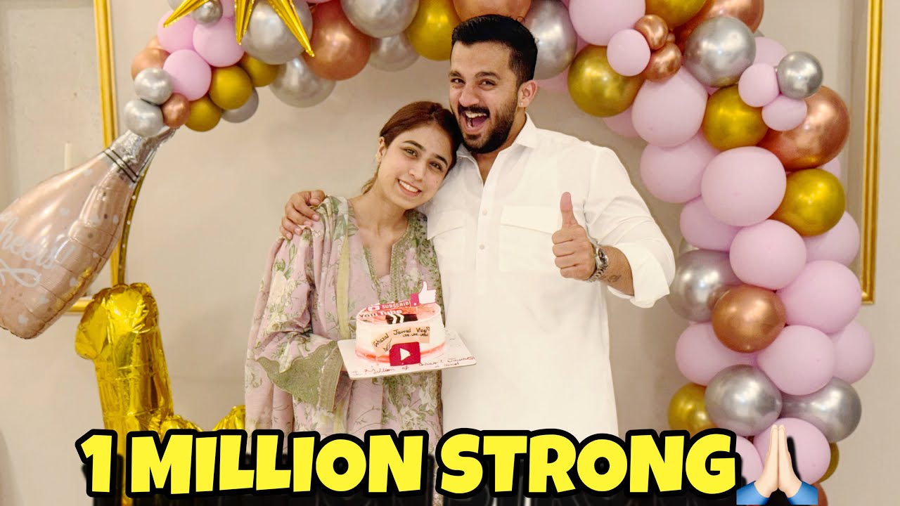 Finally Ghazal Jawad Family Is 1 MILLION Strong Alhumdullilah 🙏🏻 || A Small Surprise Celebration ♥️