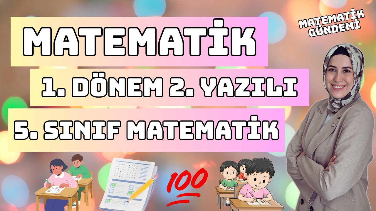 5. SINIF  MATEMATİK 1. DÖNEM 2. YAZILI SINAVI HAZIRLIK - MAARİF MODEL