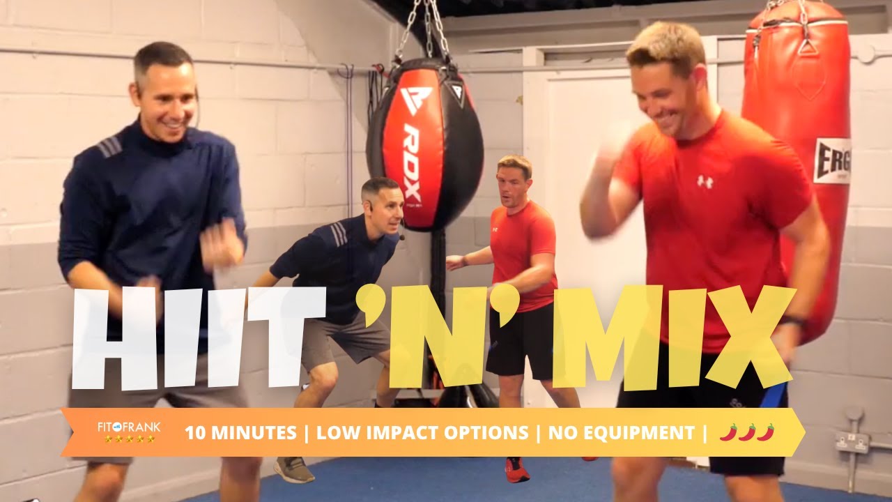 10 minute Advanced Bodyweight HIIT Workout | Low Impact Options Provided