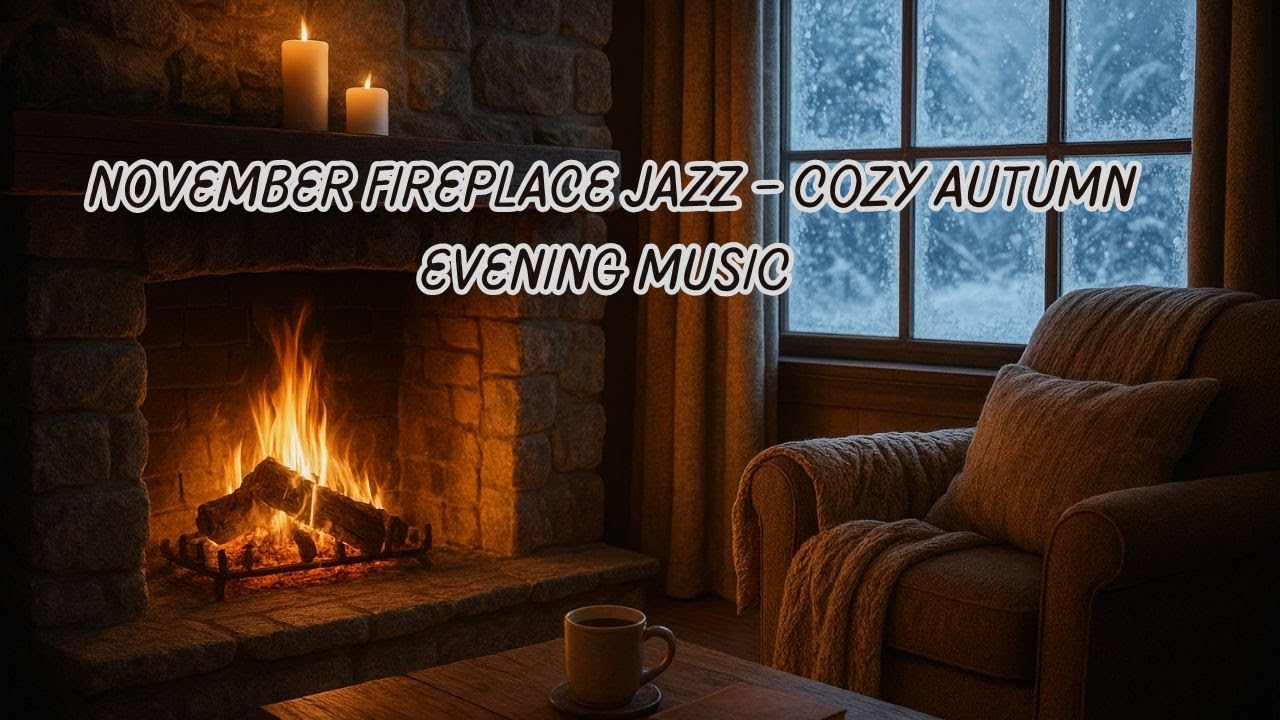 November Fireplace Jazz – Cozy Jazz Music for Sleep, Relaxation & Autumn Nights