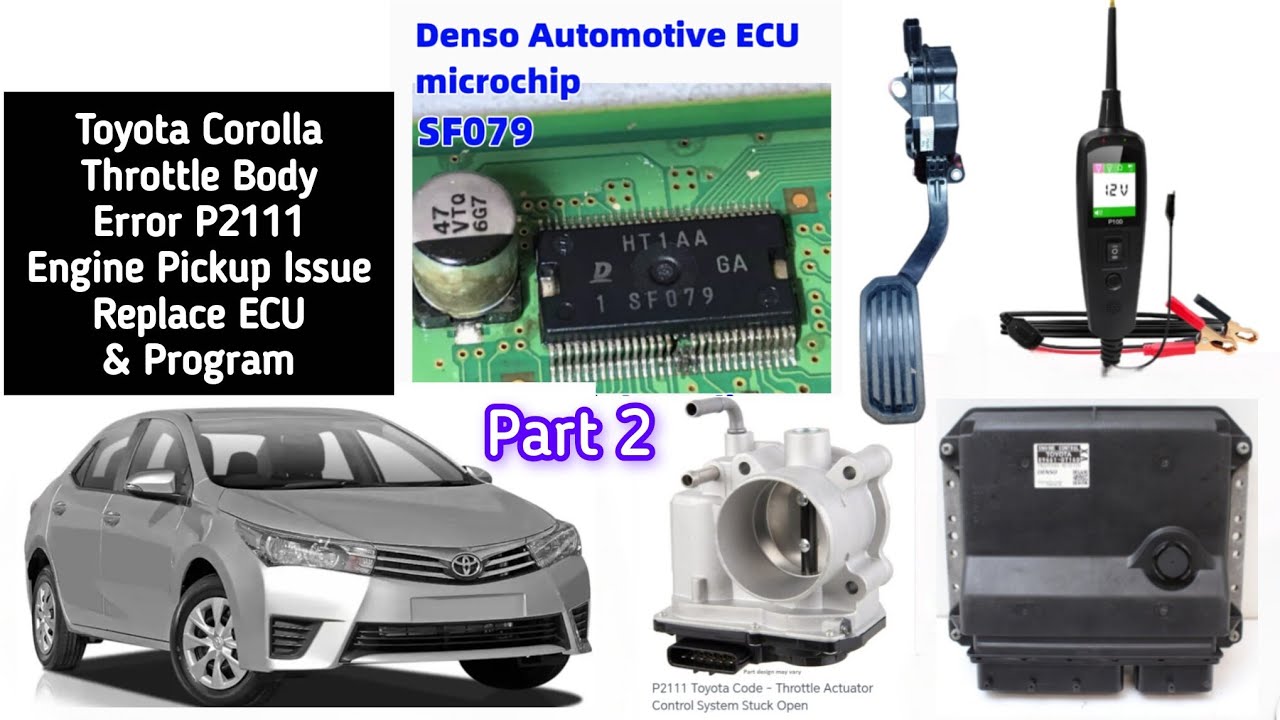 Toyota (часть 2) #Ошибка дроссельной заслонки #P2111 #Проблема с датчиком двигателя #Отсутствие с...