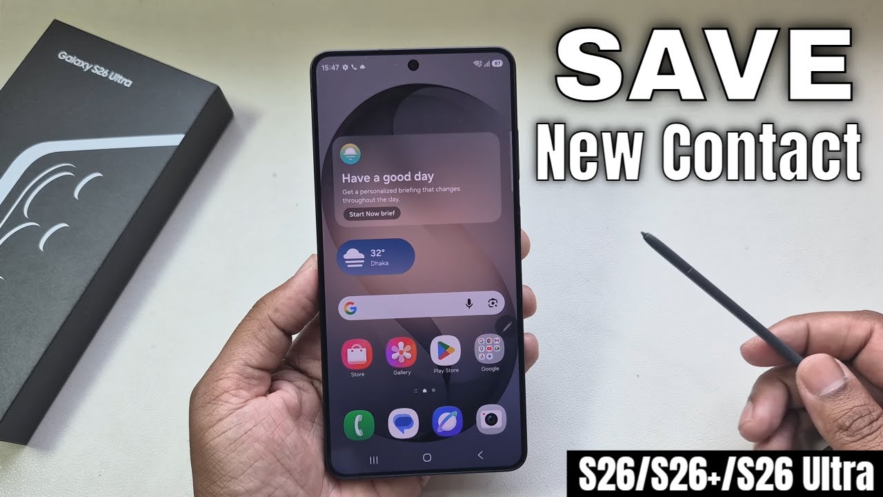 Samsung Galaxy S26 / S26+ / S26 Ultra: Jak zapisać kontakt w telefonie Samsung