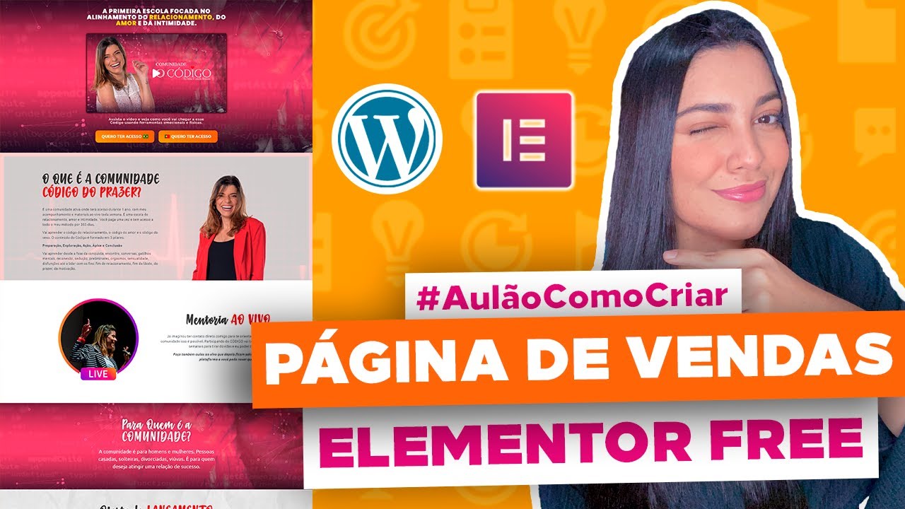 Como Criar uma LANDING PAGE no WordPress com Elementor Free (Passo a passo) 🤑
