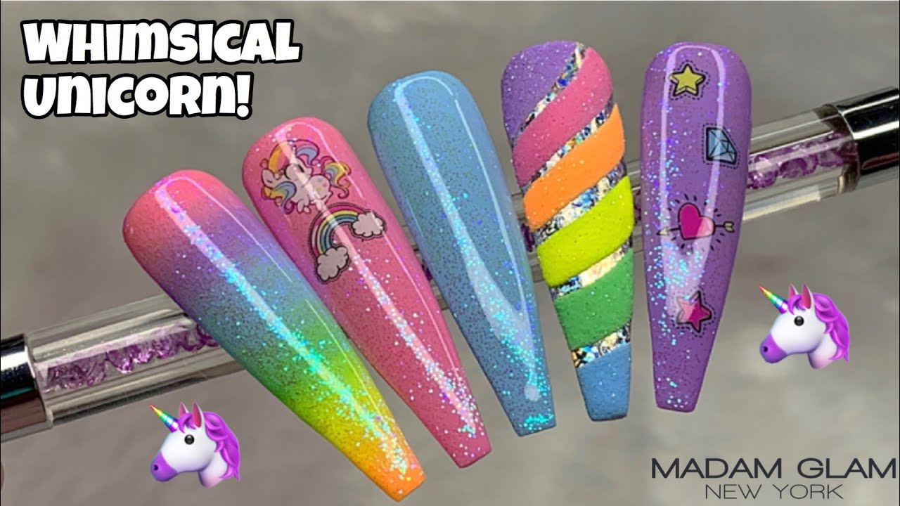 Whimsical Unicorn Nails | Madam Glam | Nail Sugar | Trays Nail Designs Collab!