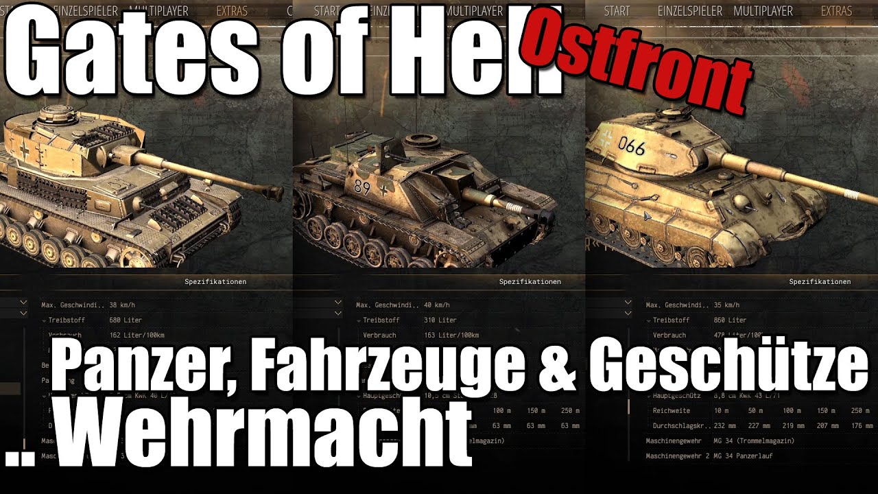 Panzer & Fahrzeuge der Wehrmacht in Gates of Hell: Ostfront
