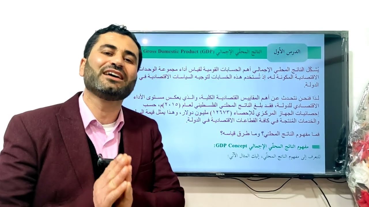 مفهوم الناتج المحلي الإجمالي - مادة الإدارة والاقتصاد 12 - أ. حسان فرج الله