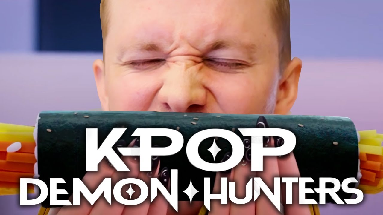 TRYING ALL THE FOOD FROM KPOP DEMON HUNTERS | Finger Game