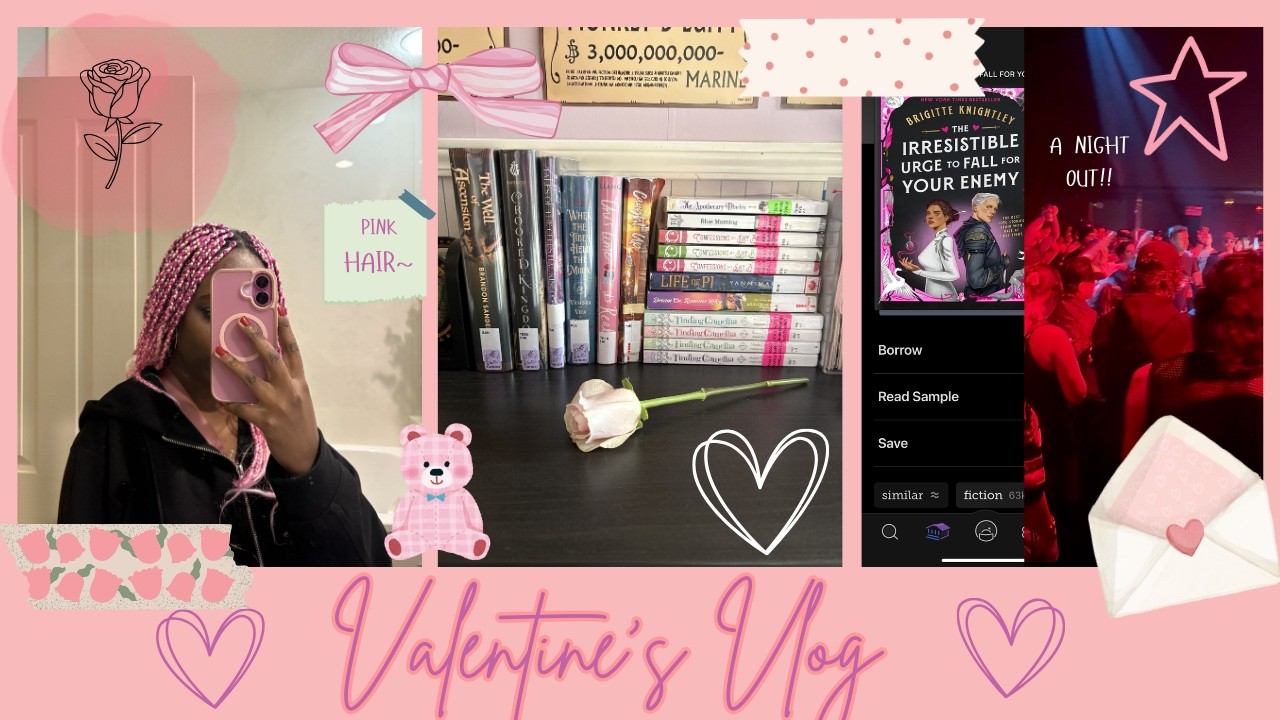 valentine's reading vlog
