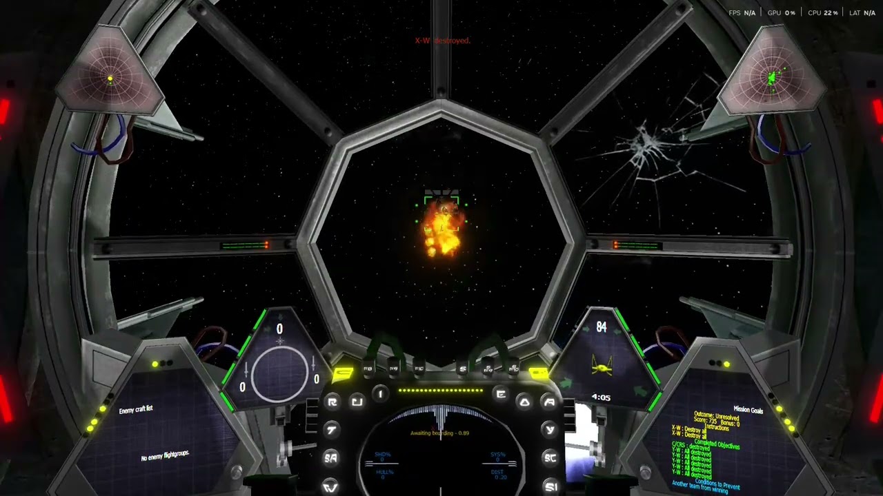 Масштабное сражение флотов в «Звёздных войнах» на истребителе TIE Interceptor!