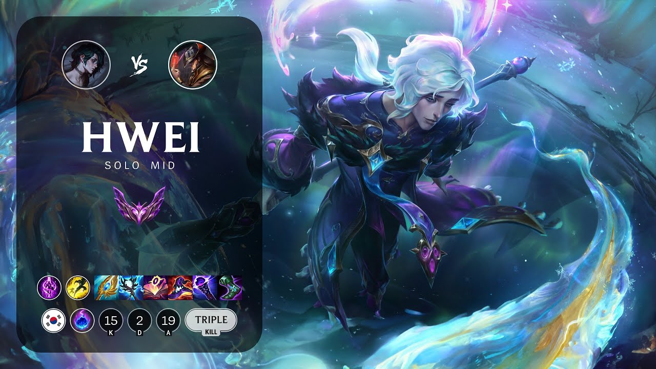 Hwei Mid vs Twisted Fate - KR Master Patch 14.1