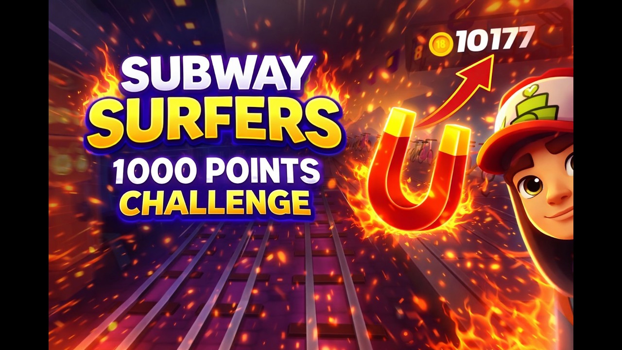 🔥 THIS RUN WAS CRAZY! 1000 Points Challenge | Subway Surfers