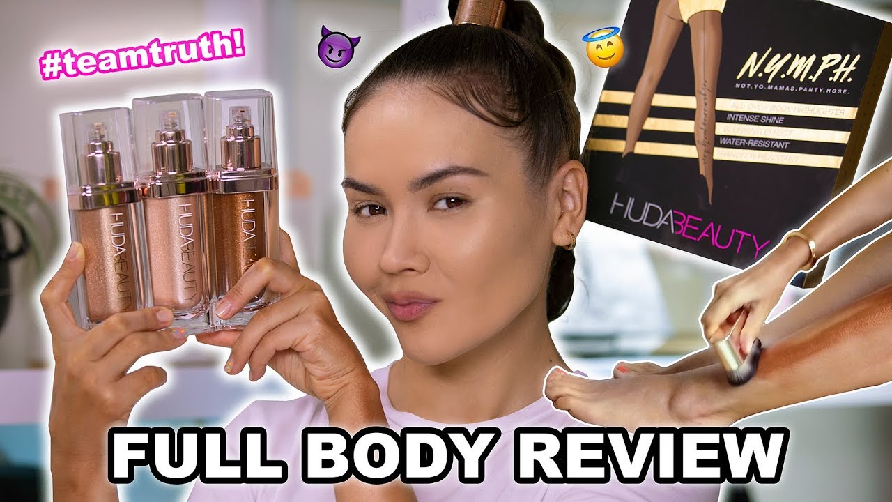 NEW HUDA BEAUTY NYMPH LIQUID HIGHLIGHTERS REVIEW | Maryam Maquillage