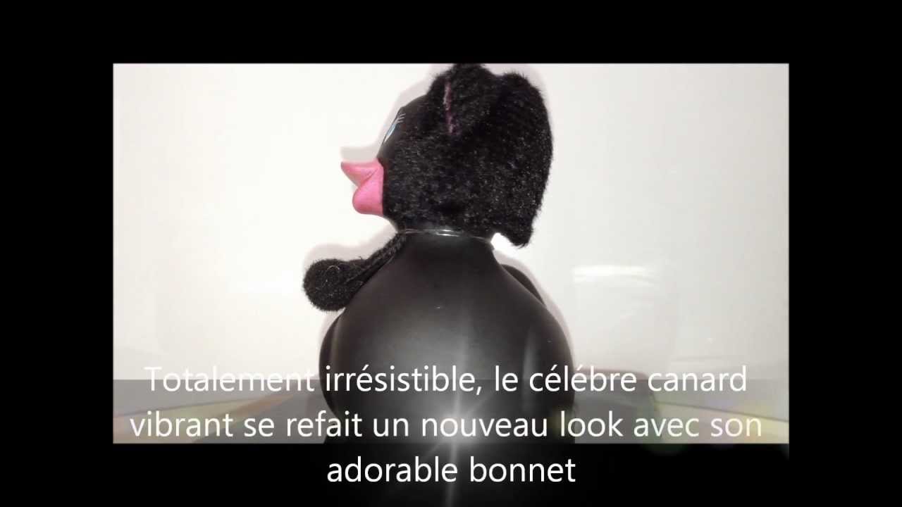 Mini canard vibrant hoodie kitty noir. www.aupetitplaisir.com