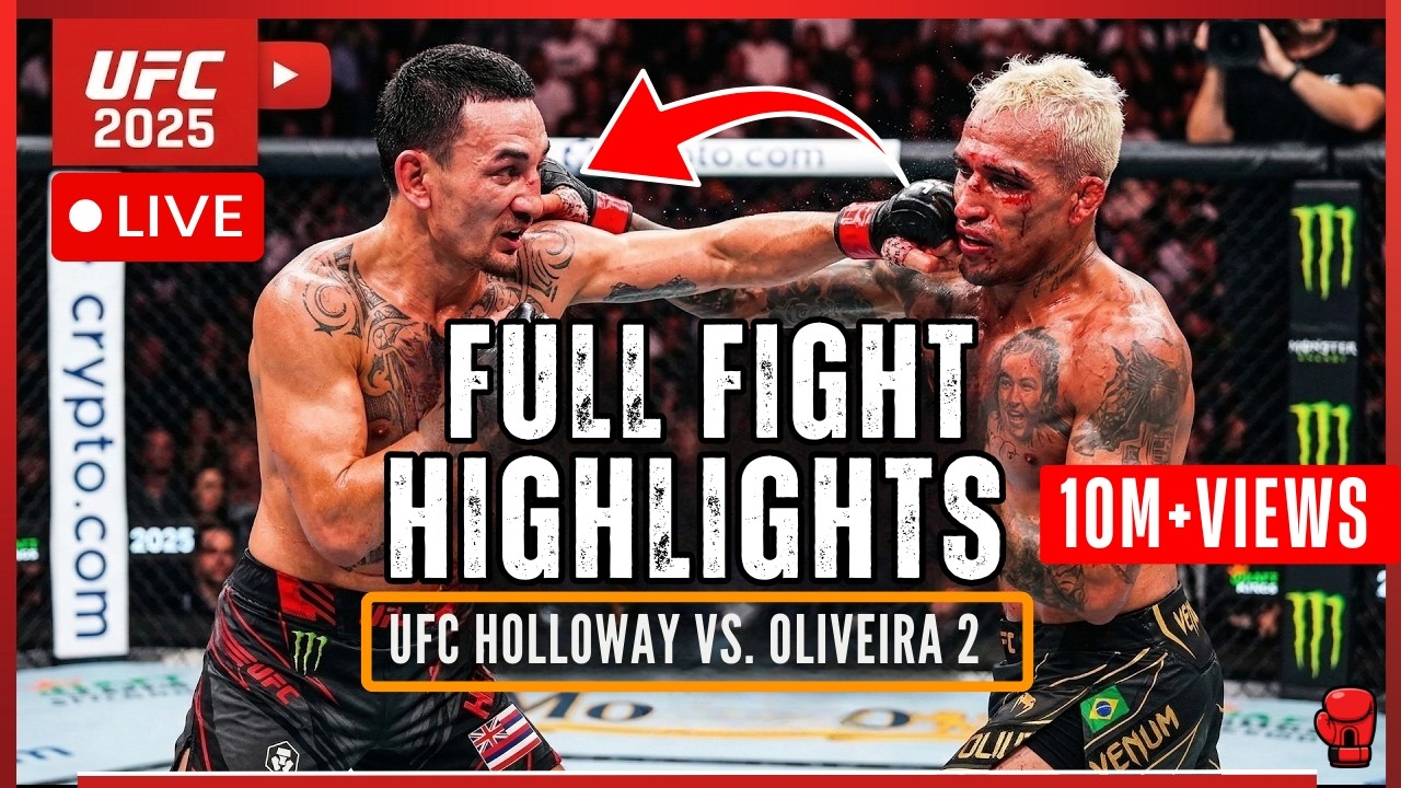Get Ready for The TOP 3 MMA Highlights of The Year - MAX HOLLOWAY vs CHARLES OLIVEIRA 2