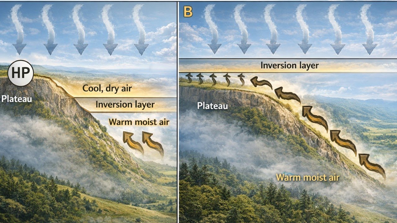 Inversion layer Geography Grade 12