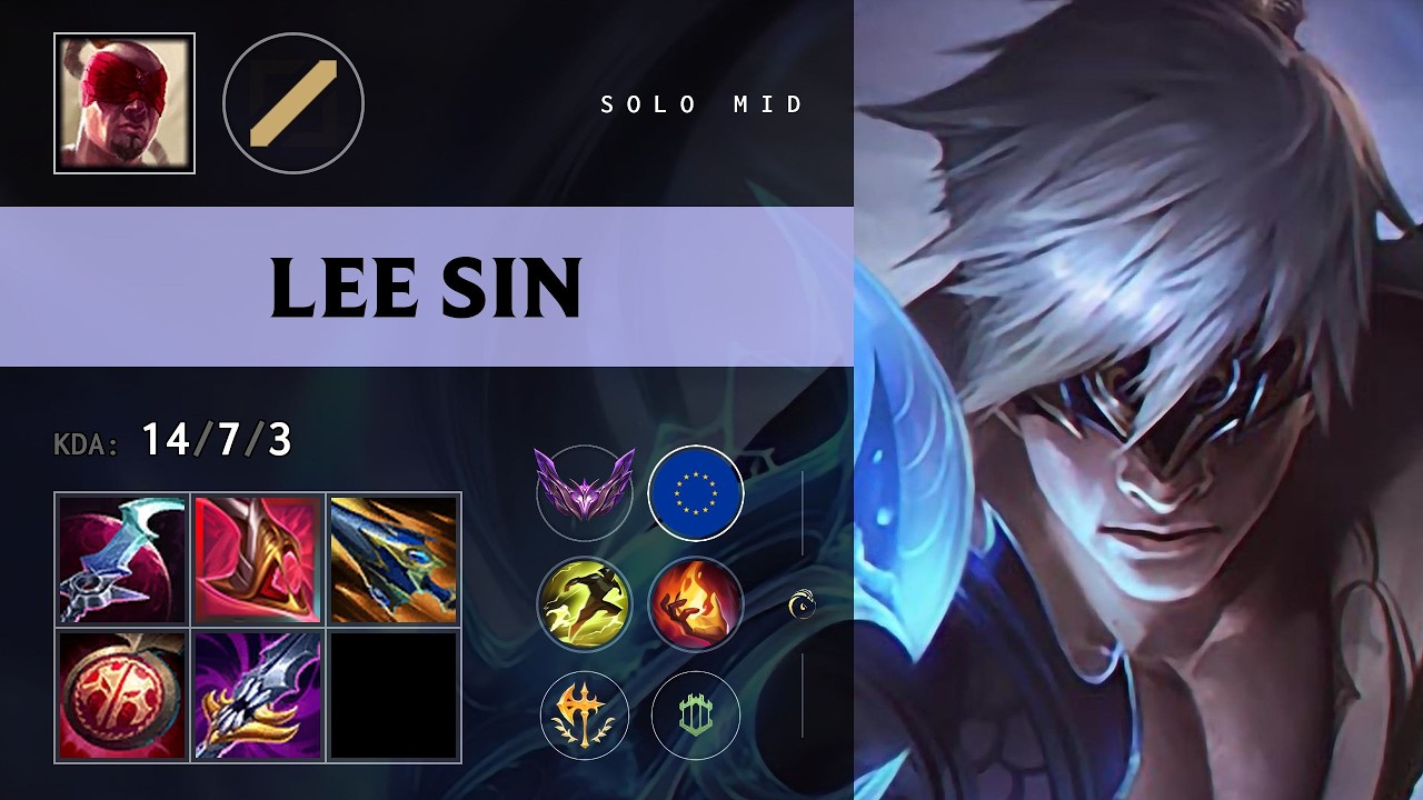 Lee Sin Mid vs Singed - EUW Master Patch 26.12