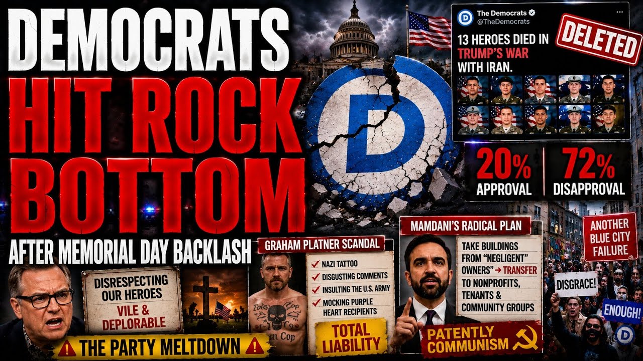 DEMOCRATS HIT ROCK BOTTOM AFTER MEMORIAL DAY BACKLASH