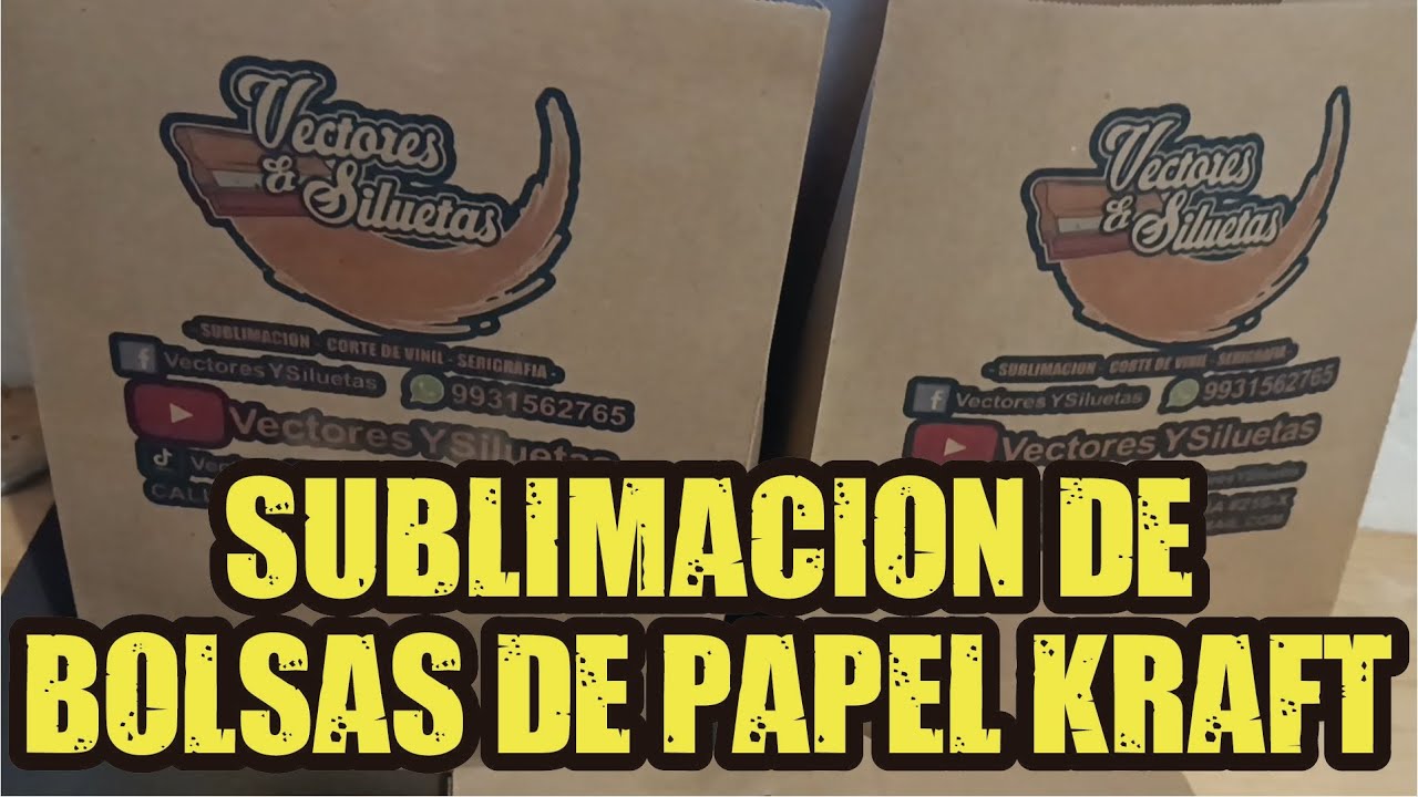 Sublimación Bolsas de Kraft