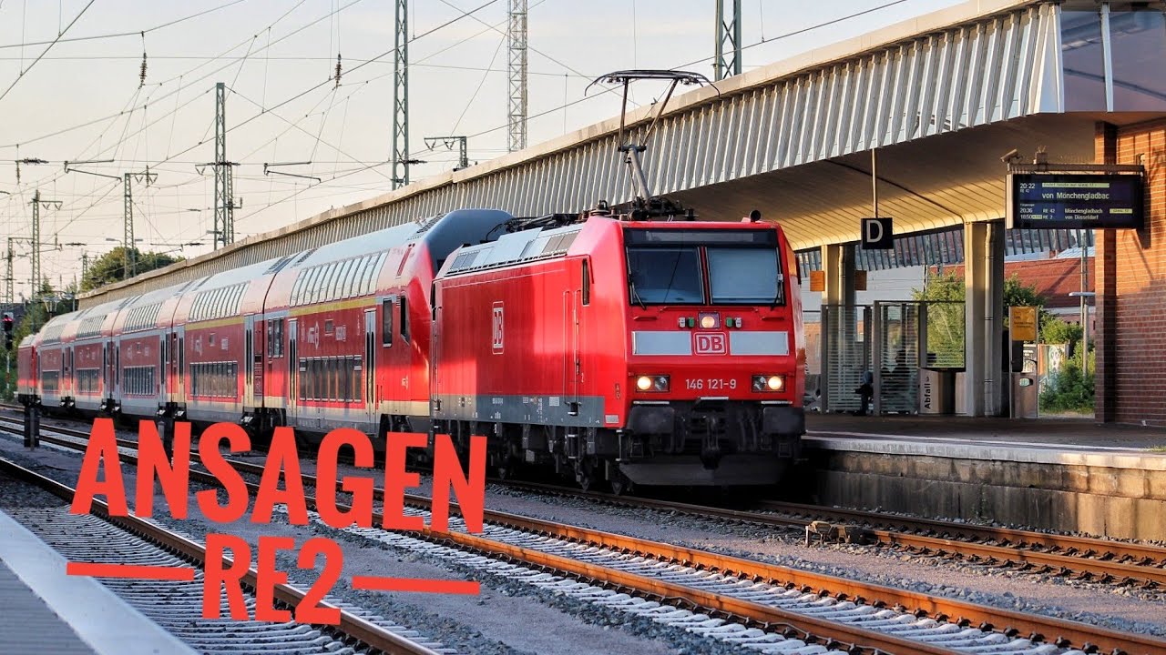 Ansagen aus dem RE 2 Rhein-Haard-Express