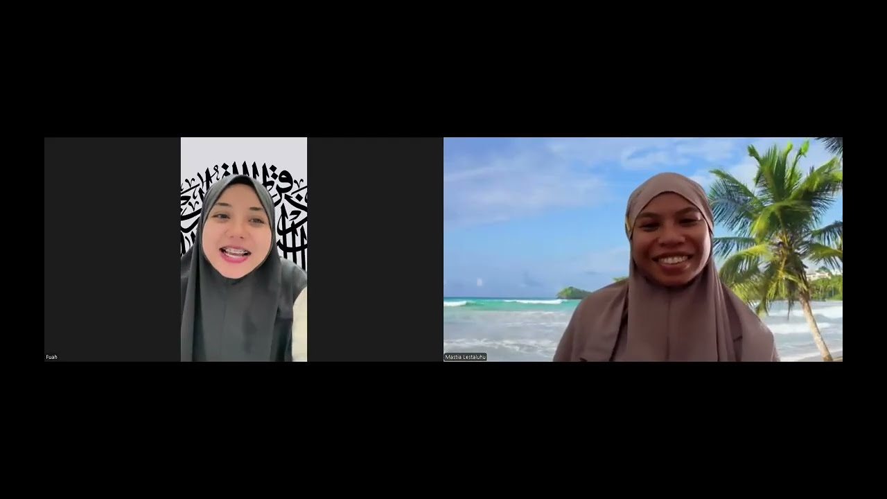 1 on 1 ujian Materi Speaking Tahsin Peserta Binaan Coach Nina (Anggota Mastia Institute)