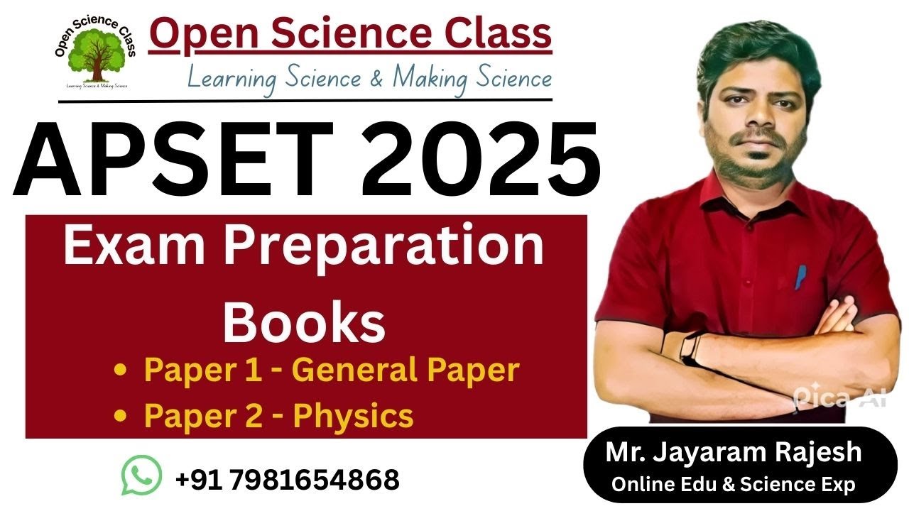 APSET 2025 Exam | What are the BEST Physics Books for Exam Preparation with Open Science Class
