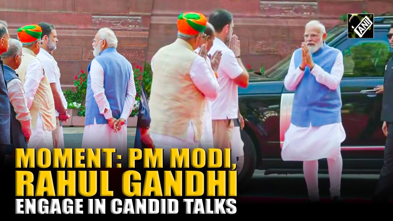 PM Modi, Rahul Gandhi engage in candid talks as leaders assemble to pay tribute to Jyotiba Phule