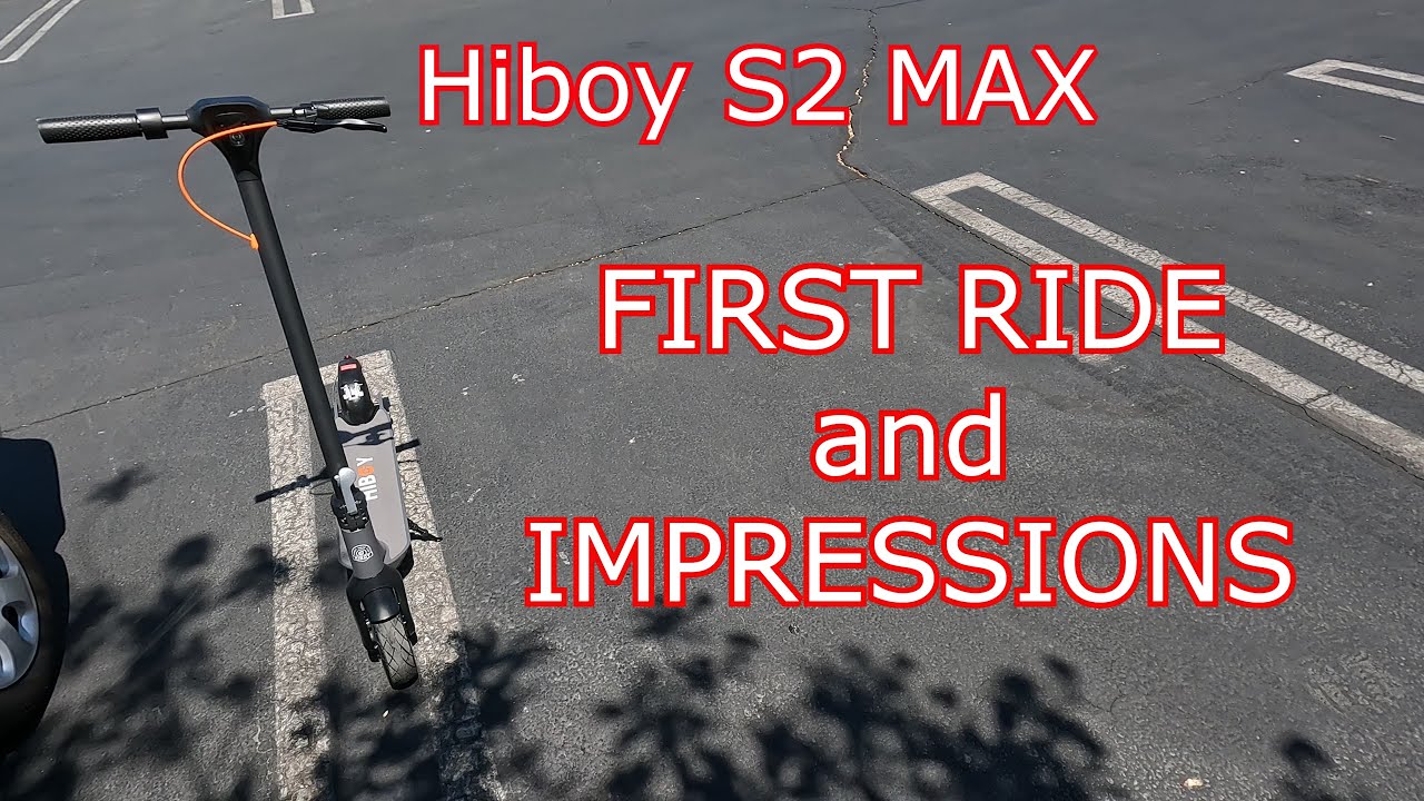 First ride and impressions of my new Hiboy S2 Max E-scooter electric scooter