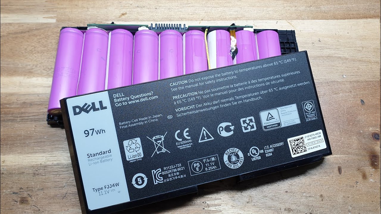 HD Thay Cell mới & Reset phần mềm Pin Laptop DELL M4600 M6600 M4700 M4800 M6800 FJJ4W | 0969.988500