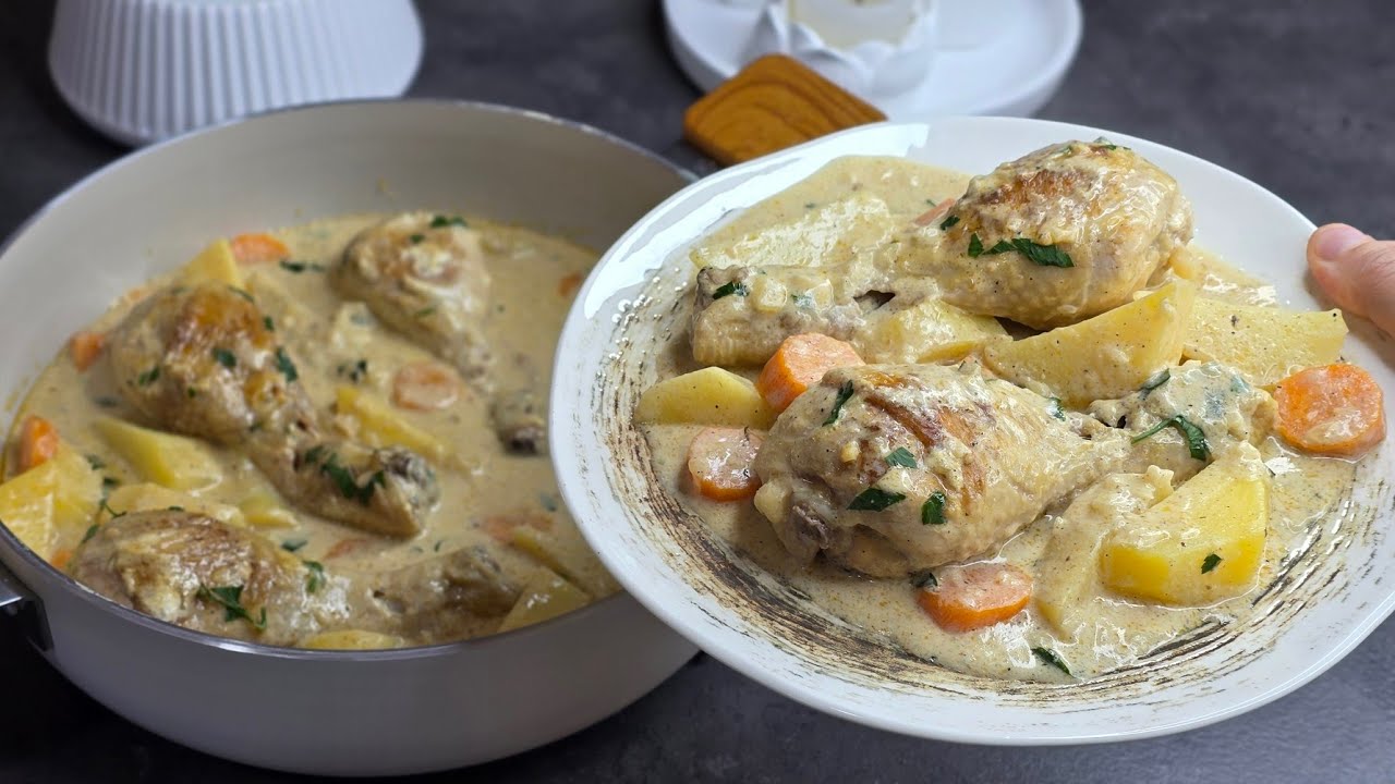 Kofsha Pule me Kos Receta tradicionale e Gjyshes për Drekë 