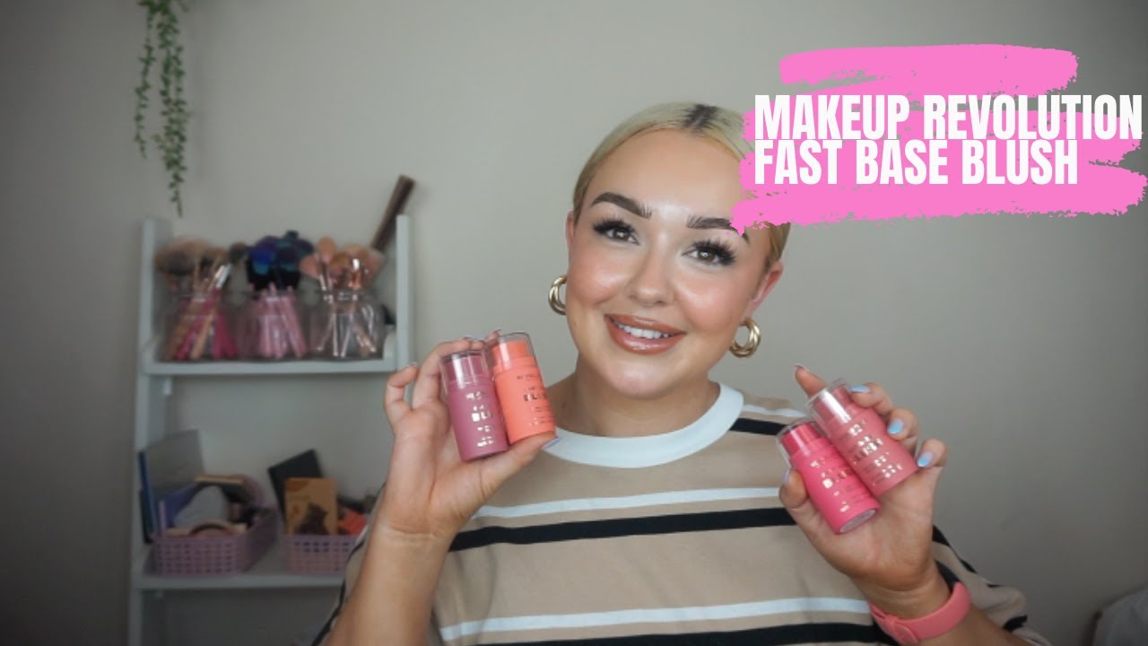 MAKEUP REVOLUTION - NEW FAST BASE BLUSH (REVIEW AND DEMO)
