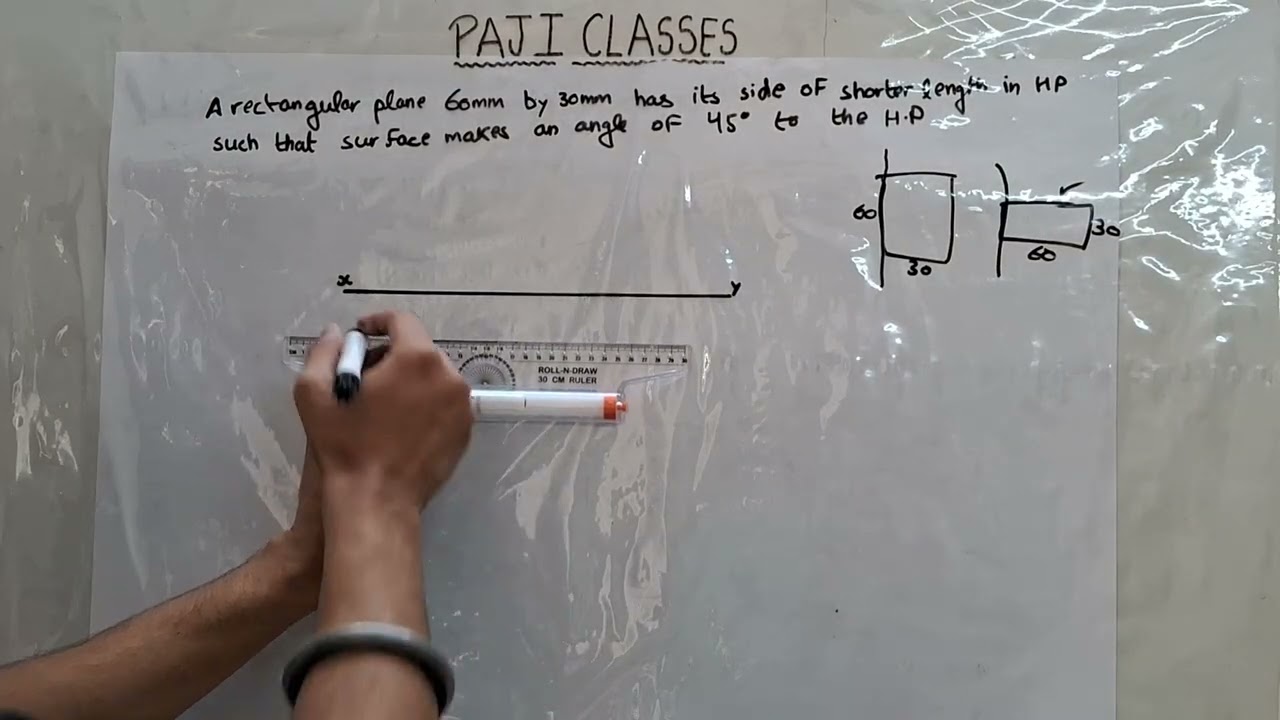 projection of rectangular plane