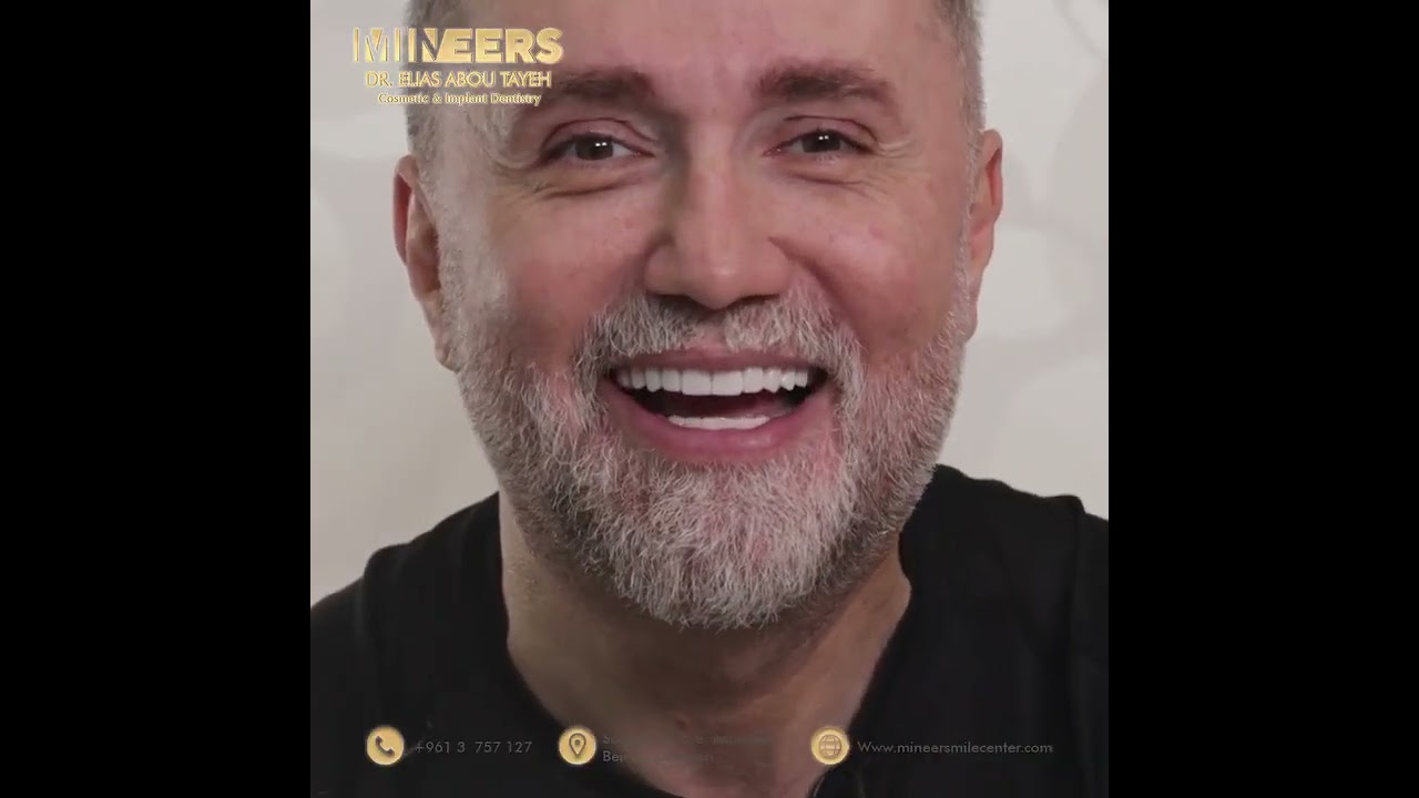 Lebanese actor Peter Semaan wearing Mineers