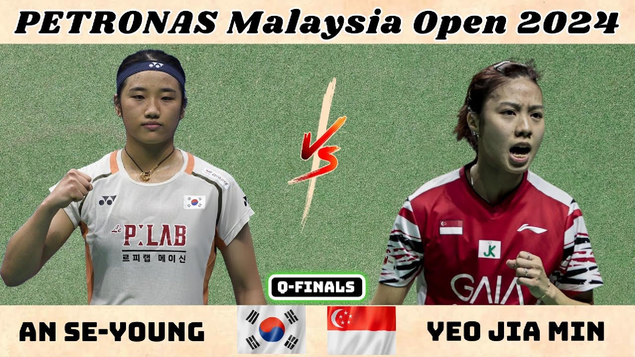 🔥 말레이시아 오픈 2024 8강전 빅매치! 안세영 (KOR) vs 여지아민 (SGP)