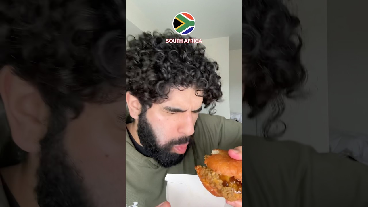 Trying South African food for the first time 🇿🇦
