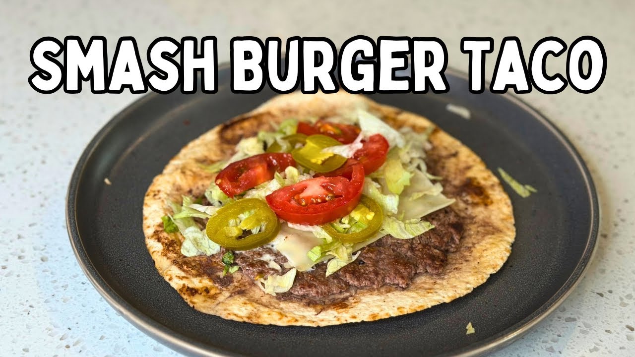 Viral Smash Burger Taco (high protein, low carb)