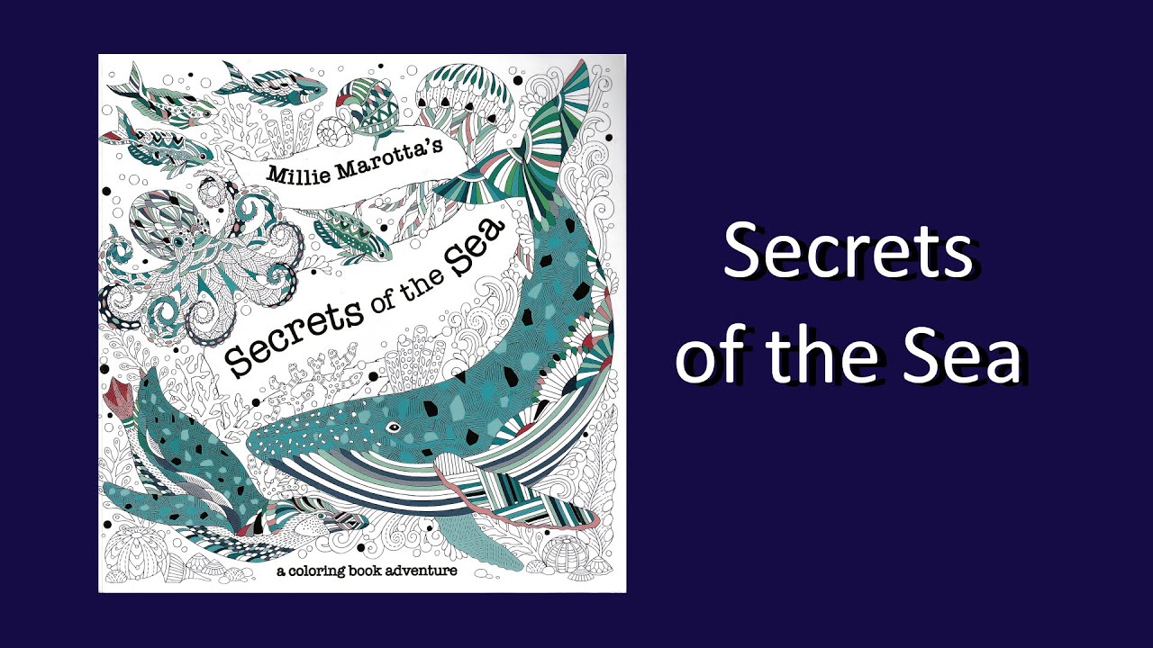 Secrets of the Sea by Millie Marotta Coloring Book Flip Through