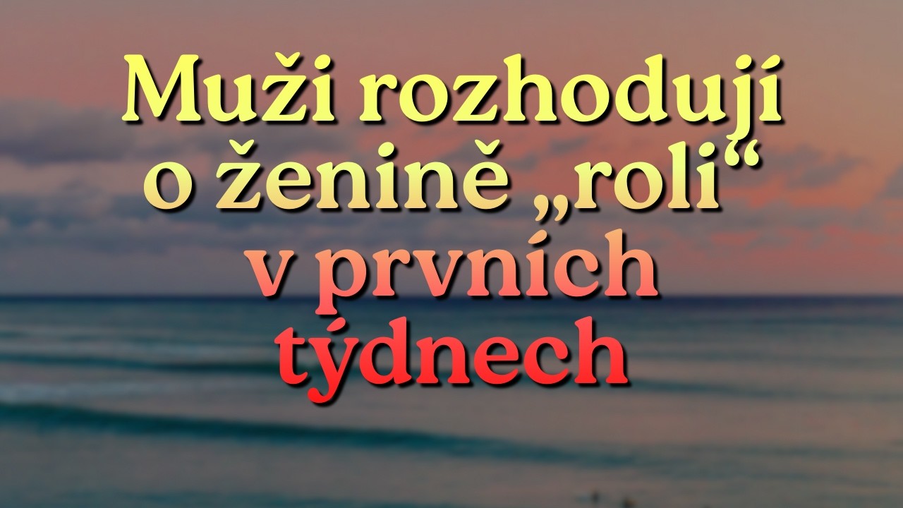 Muži rozhodují o ženině „roli“ v prvních týdnech – takto